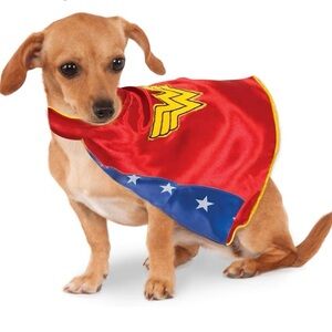 XS Wonder Woman DC Comics official dog costume jacket cape